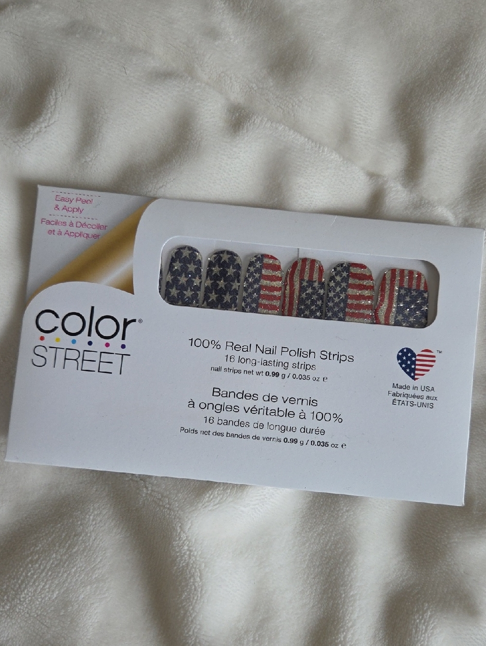 Color Street Red, White & Blue Stars & Stripes Nail Polish Strips